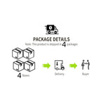 10 PCS Patio Furniture Set with Fire Pit Table