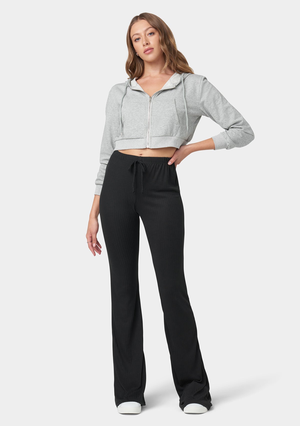 Pantalon en tricot côtelé Elana Tall