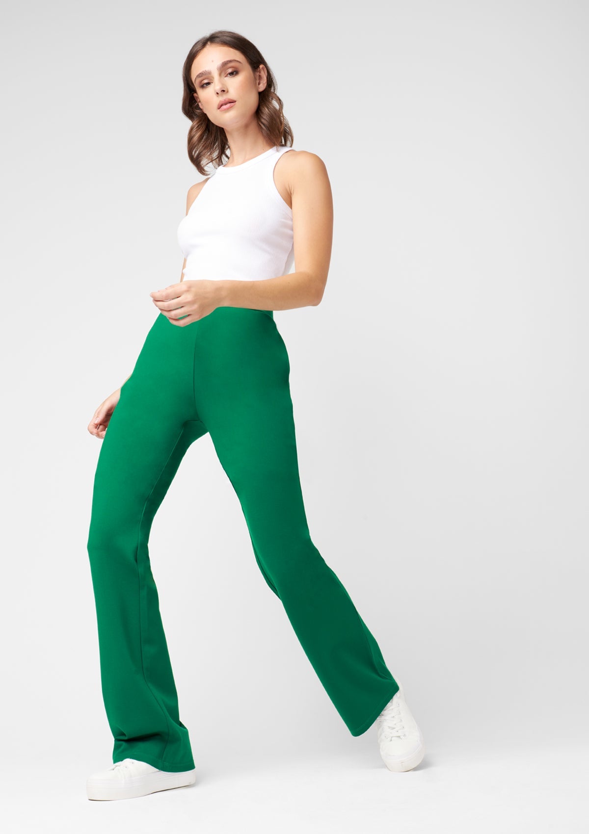 Pantalon demi-évasé haut