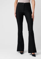 Pantalon évasé taille haute