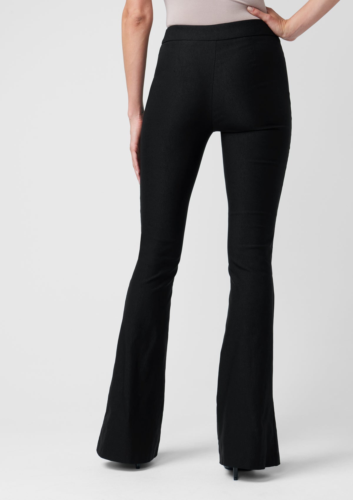 Pantalon évasé taille haute