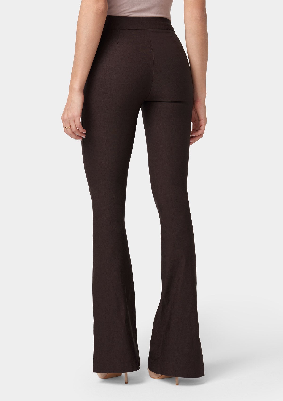 Pantalon évasé taille haute
