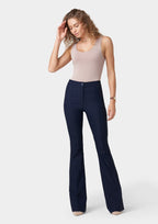 Pantalon évasé taille haute