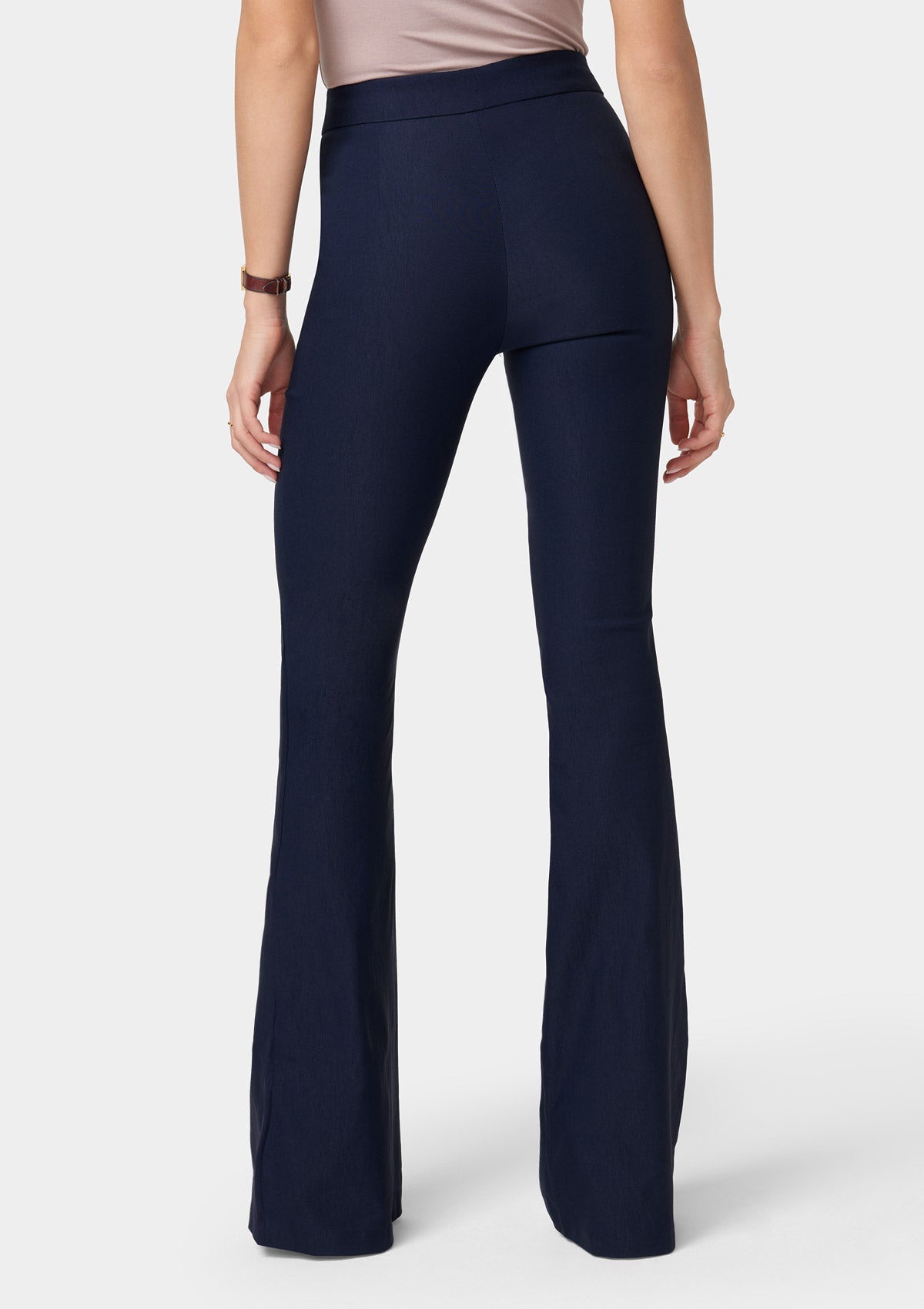 Pantalon évasé taille haute
