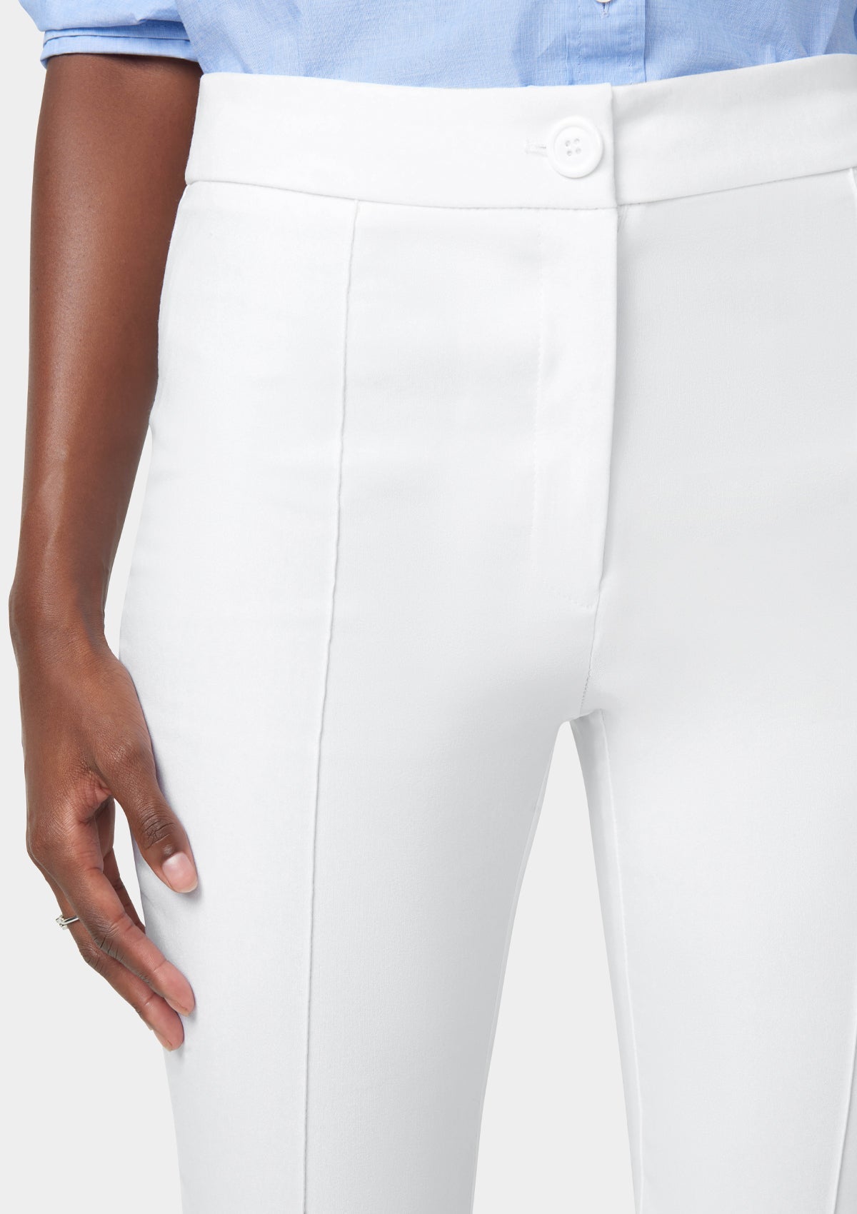 Pantalon évasé taille haute