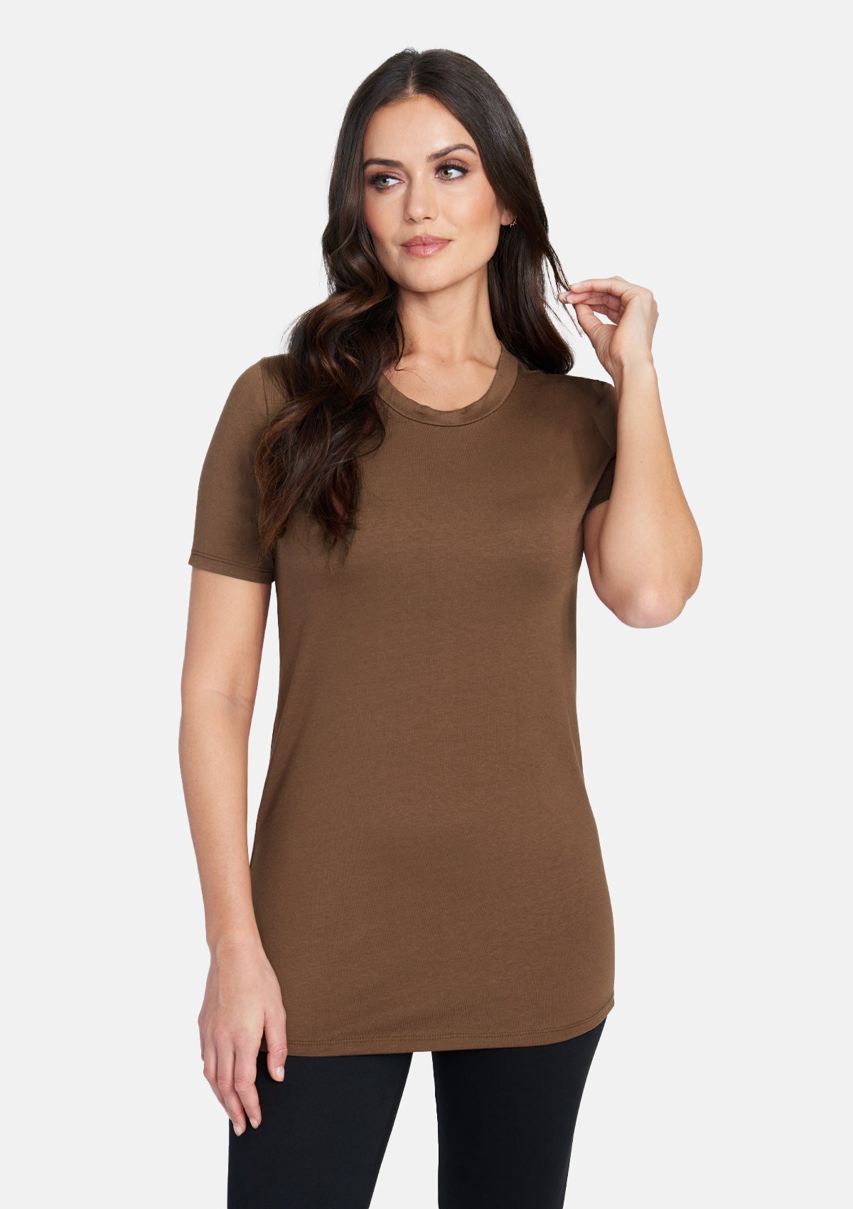 Alloy Basics - T-shirt ras du cou taille haute