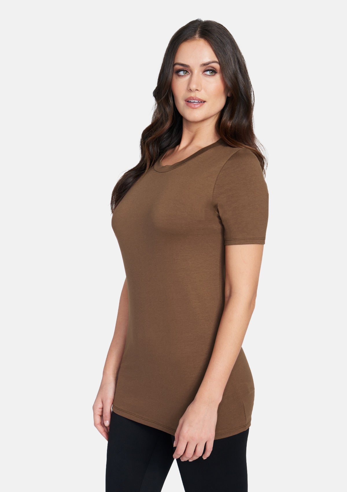 Alloy Basics - T-shirt ras du cou taille haute
