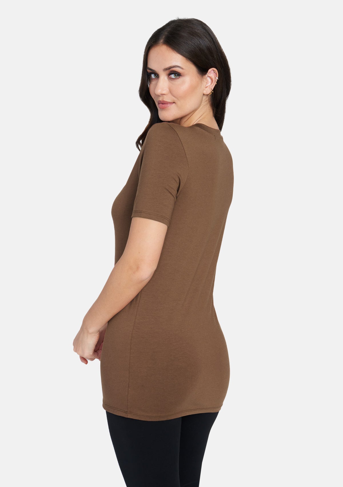 Alloy Basics - T-shirt ras du cou taille haute
