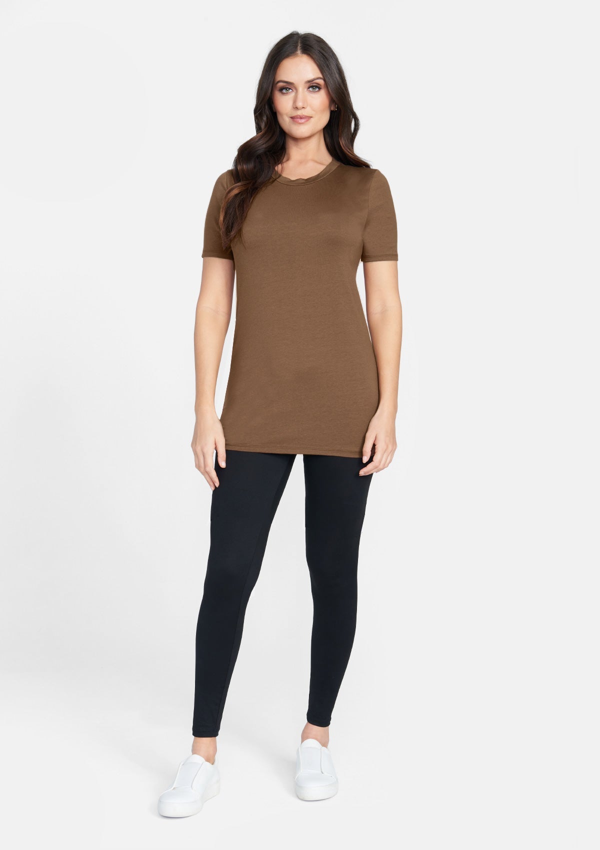 Alloy Basics - T-shirt ras du cou taille haute