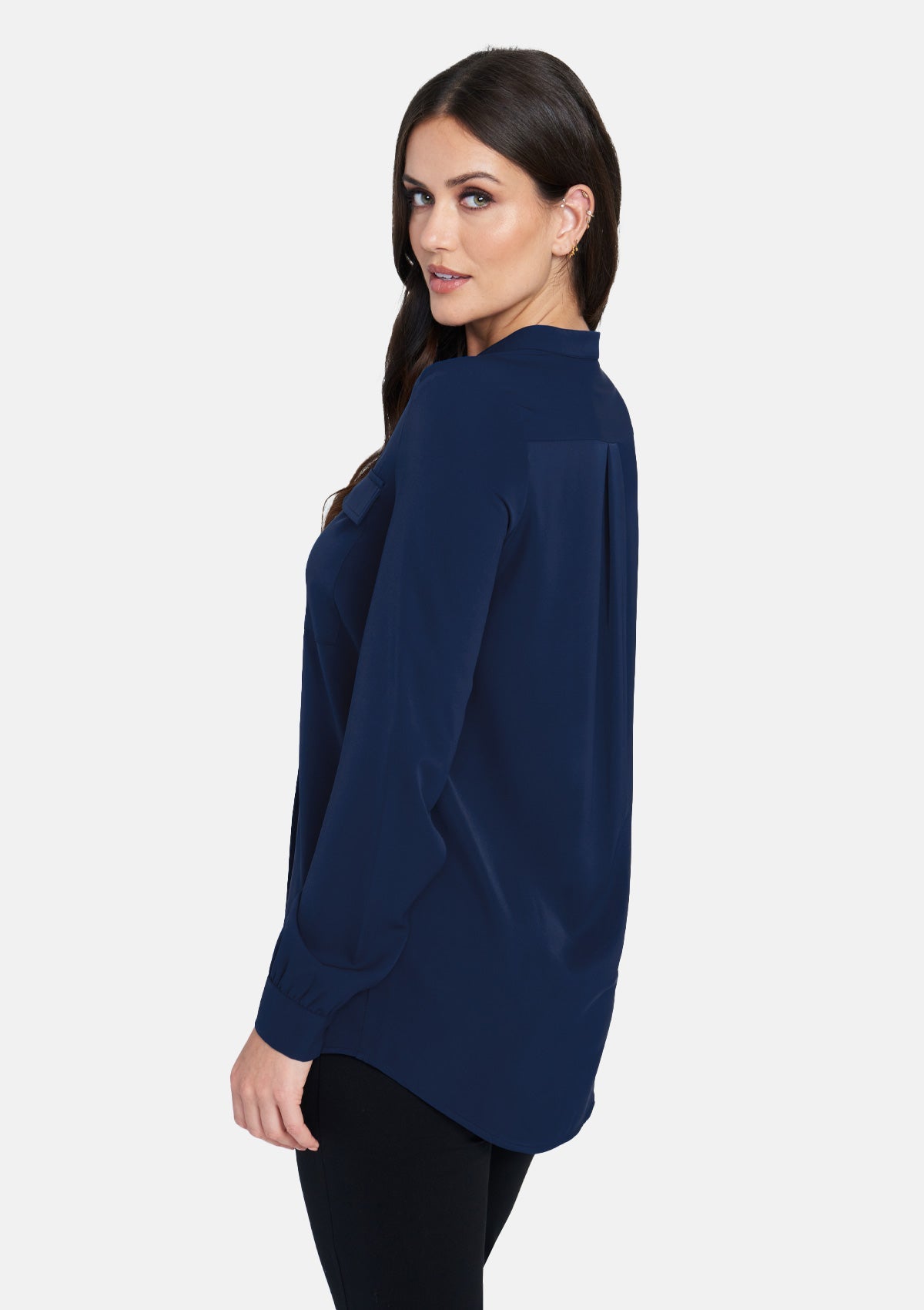 Chemisier boutonné classique haut de gamme