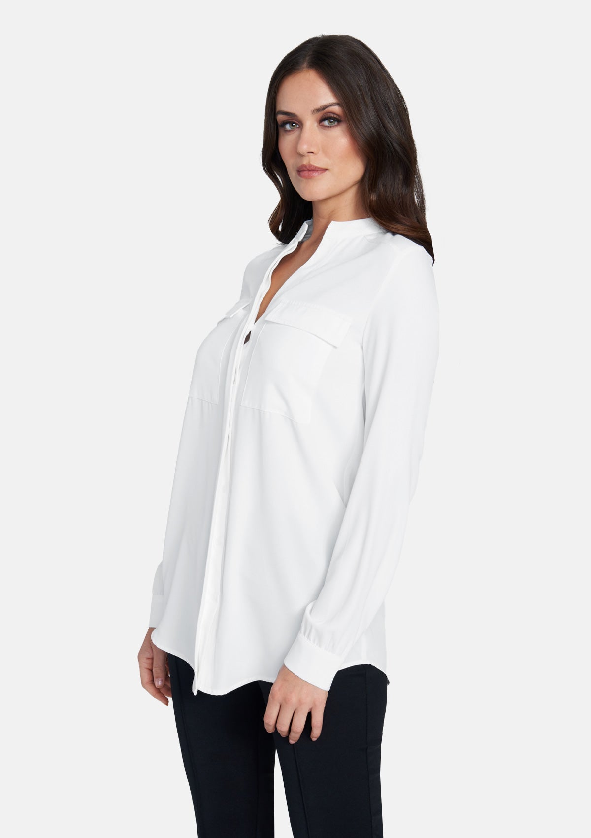 Chemisier boutonné classique haut de gamme
