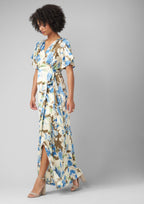 Robe longue fleurie soyeuse Tall Vera