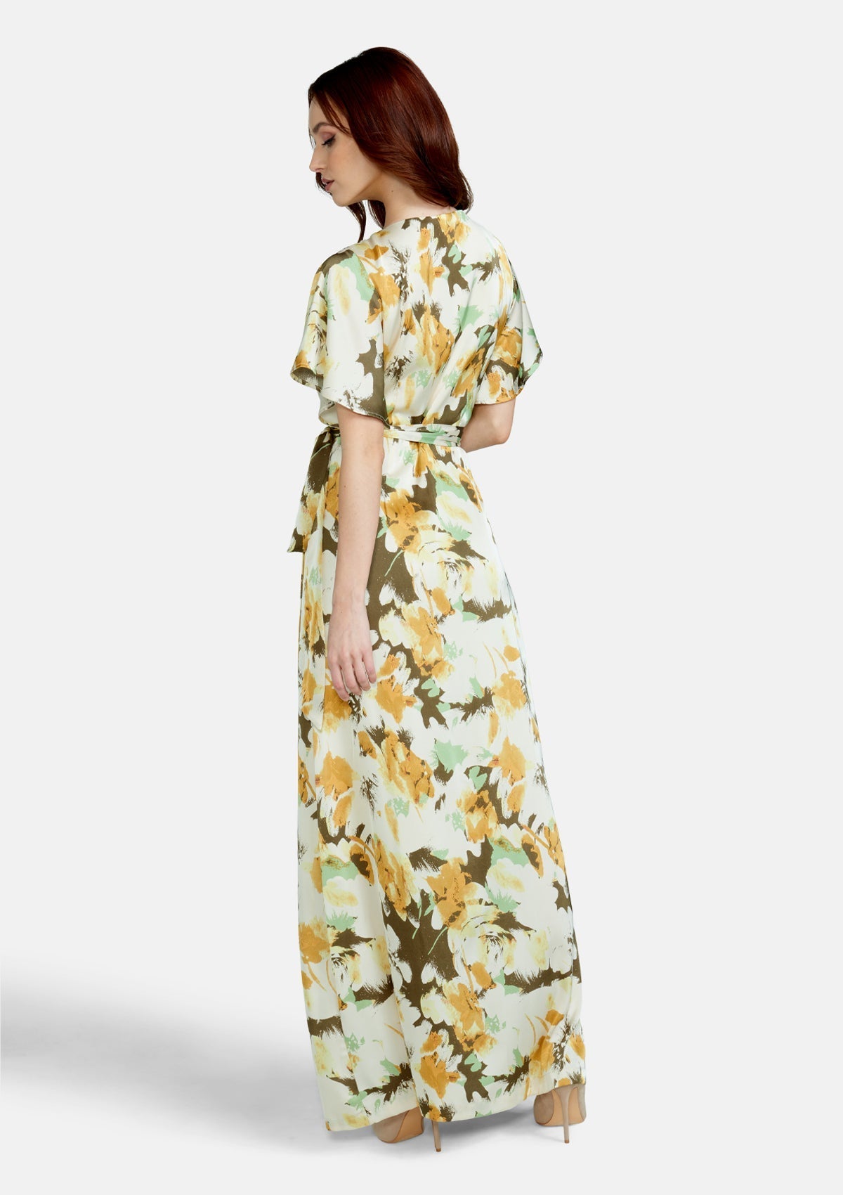 Robe longue fleurie soyeuse Tall Vera