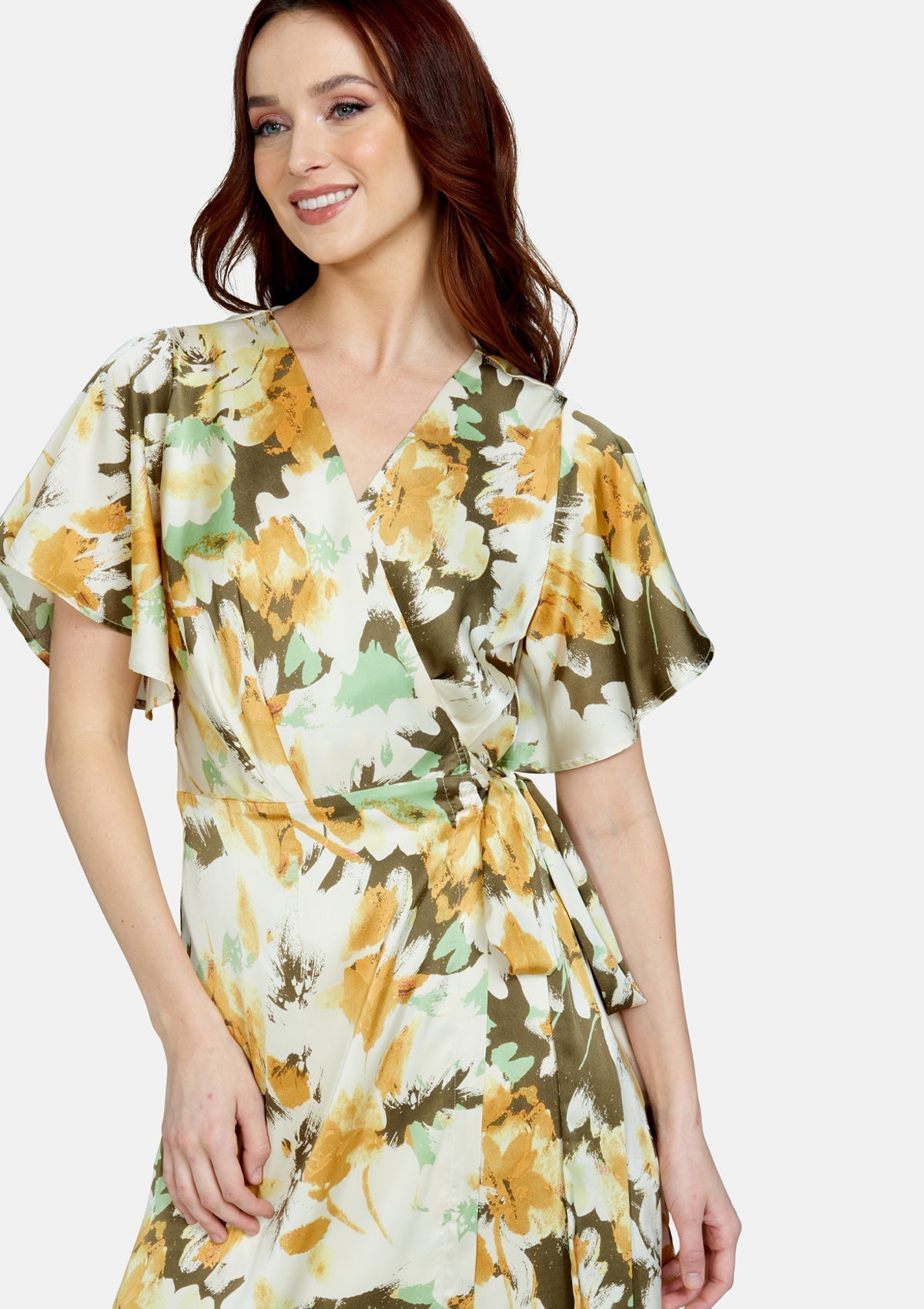 Robe longue fleurie soyeuse Tall Vera