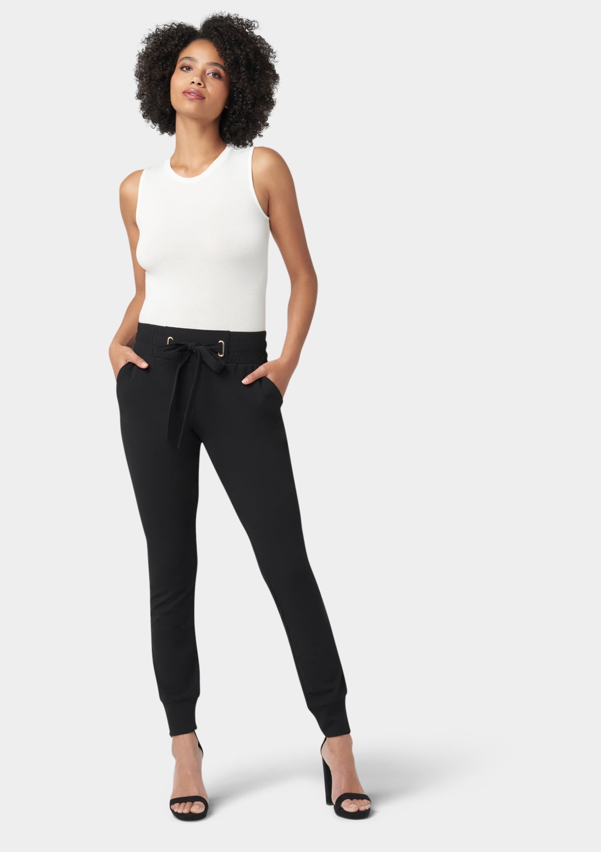 Tall - Tianna - Pantalon de jogging en crêpe à nouer à la taille