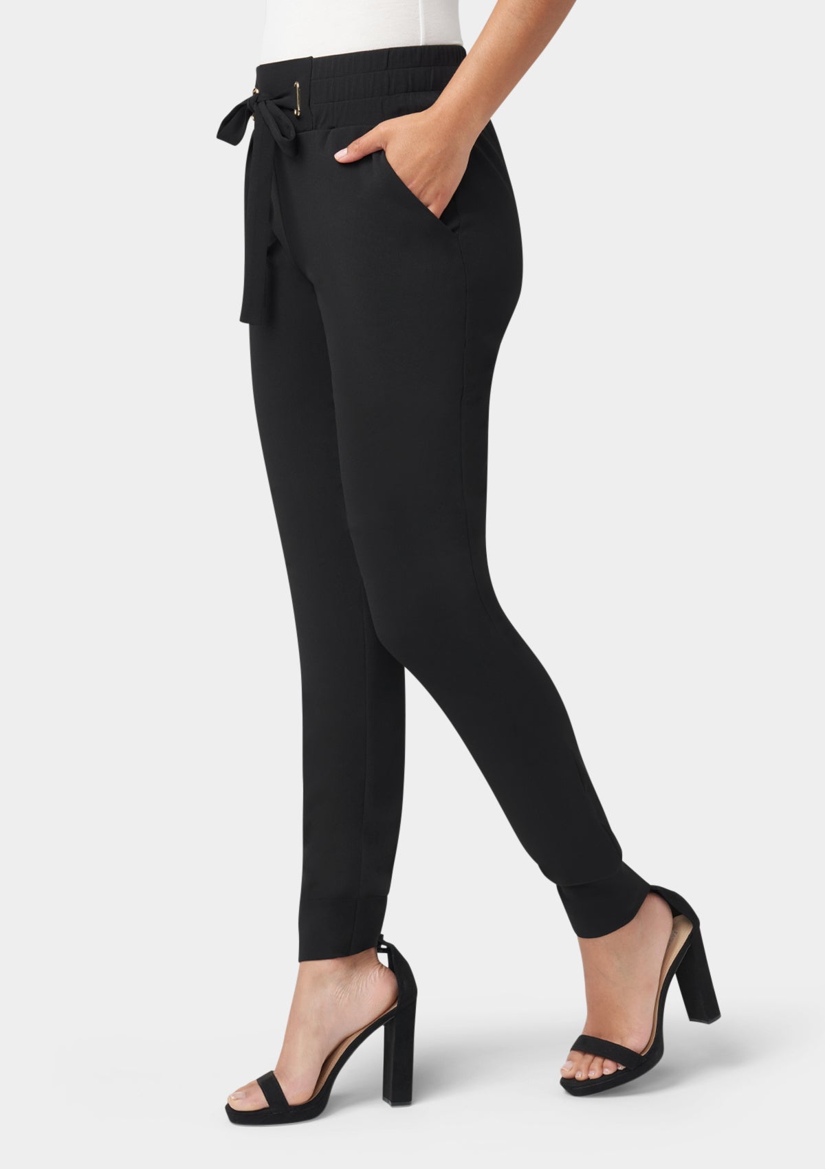 Tall - Tianna - Pantalon de jogging en crêpe à nouer à la taille