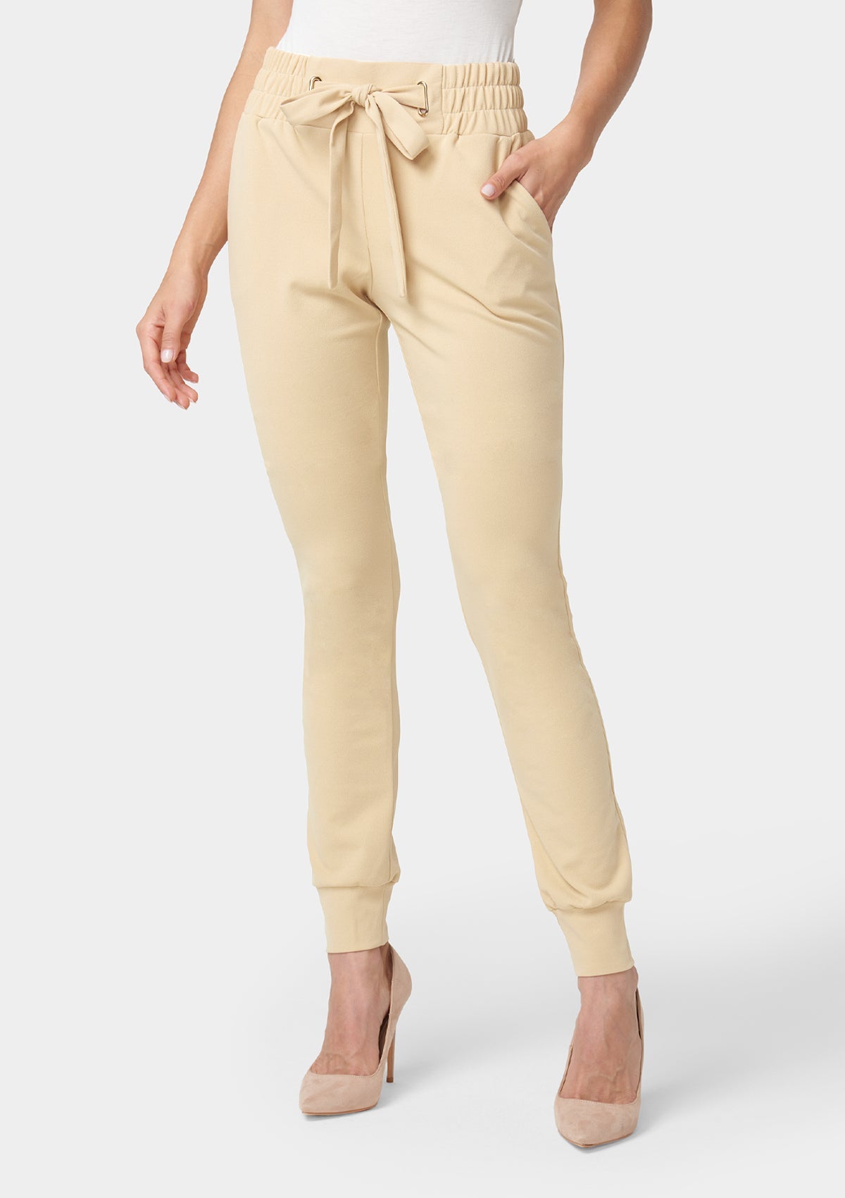Tall - Tianna - Pantalon de jogging en crêpe à nouer à la taille