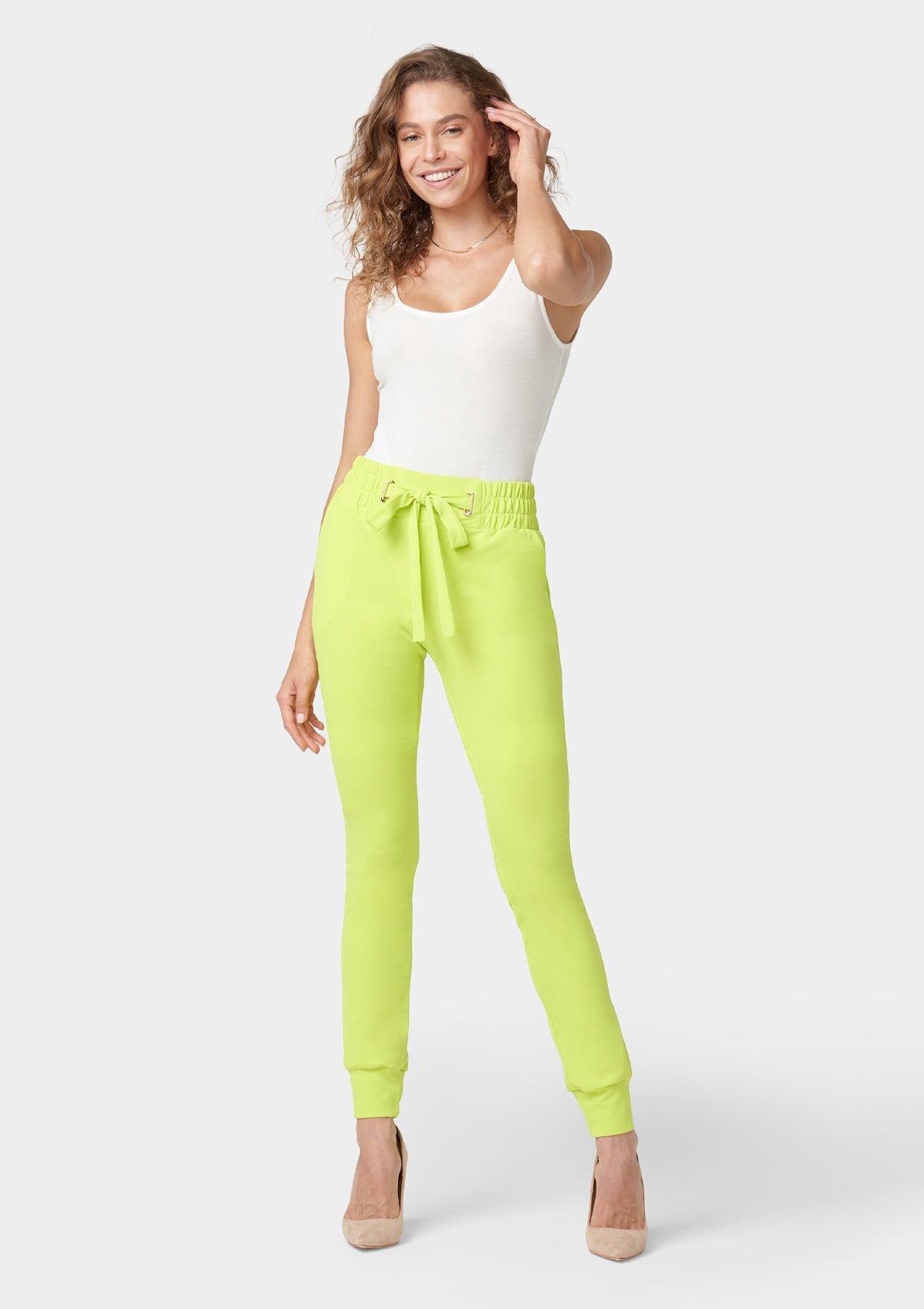 Tall - Tianna - Pantalon de jogging en crêpe à nouer à la taille