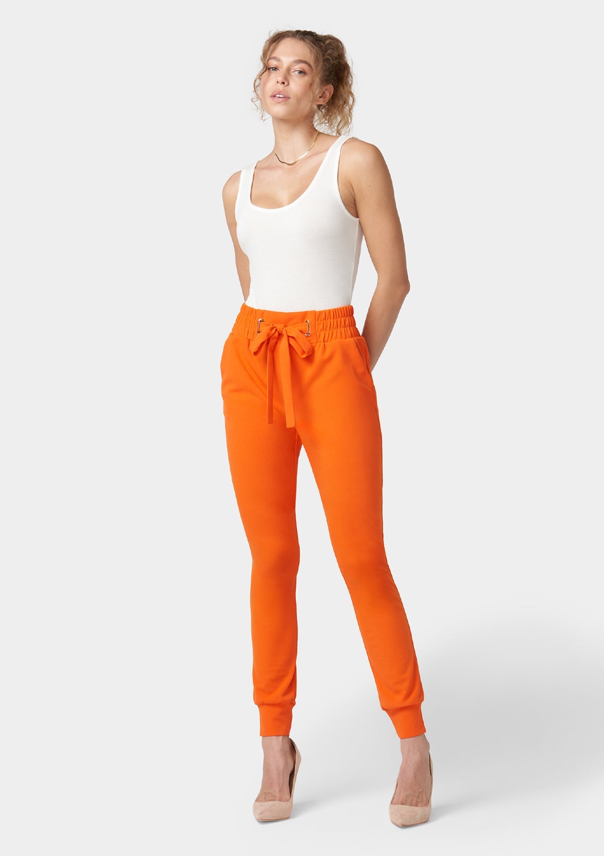 Tall - Tianna - Pantalon de jogging en crêpe à nouer à la taille