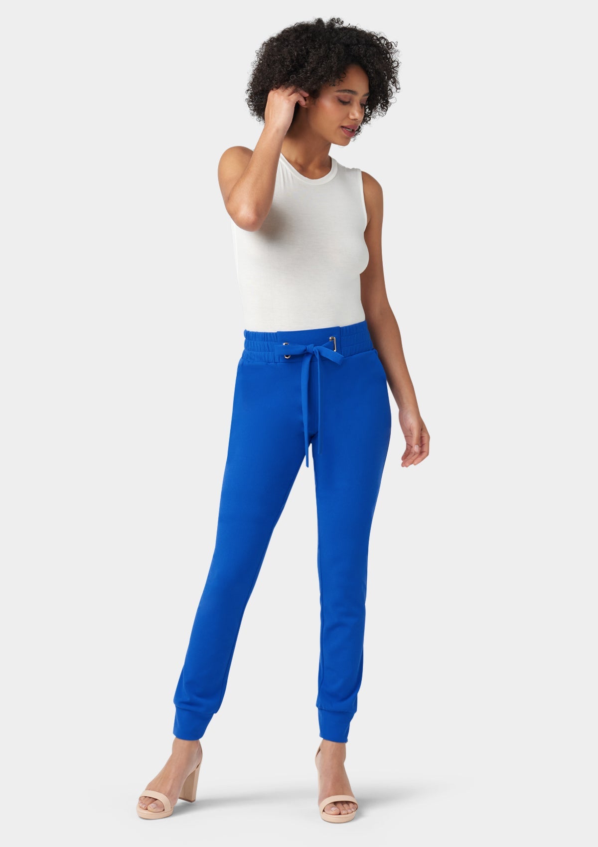 Tall - Tianna - Pantalon de jogging en crêpe à nouer à la taille