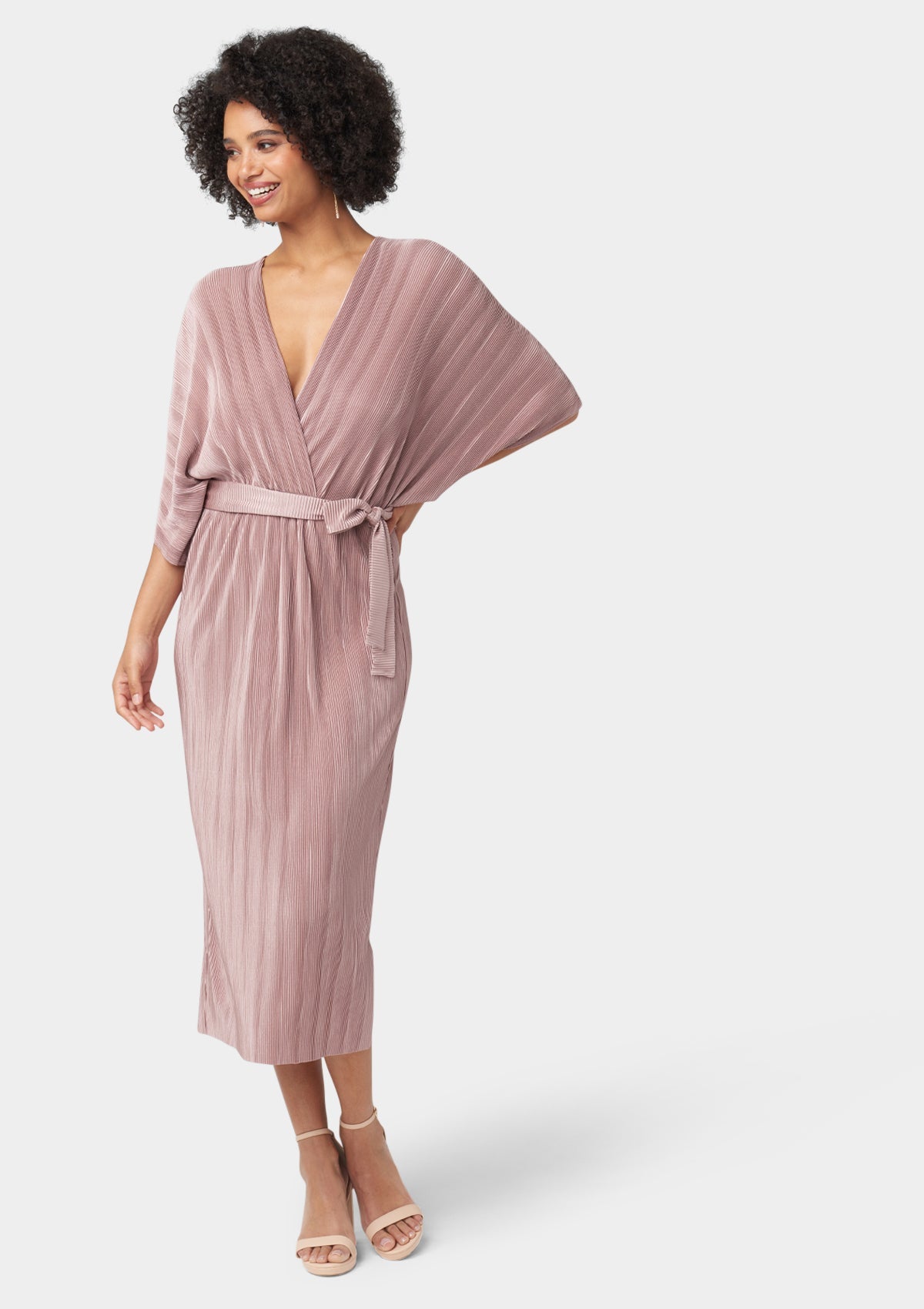 Robe midi plissée Tall Valerie