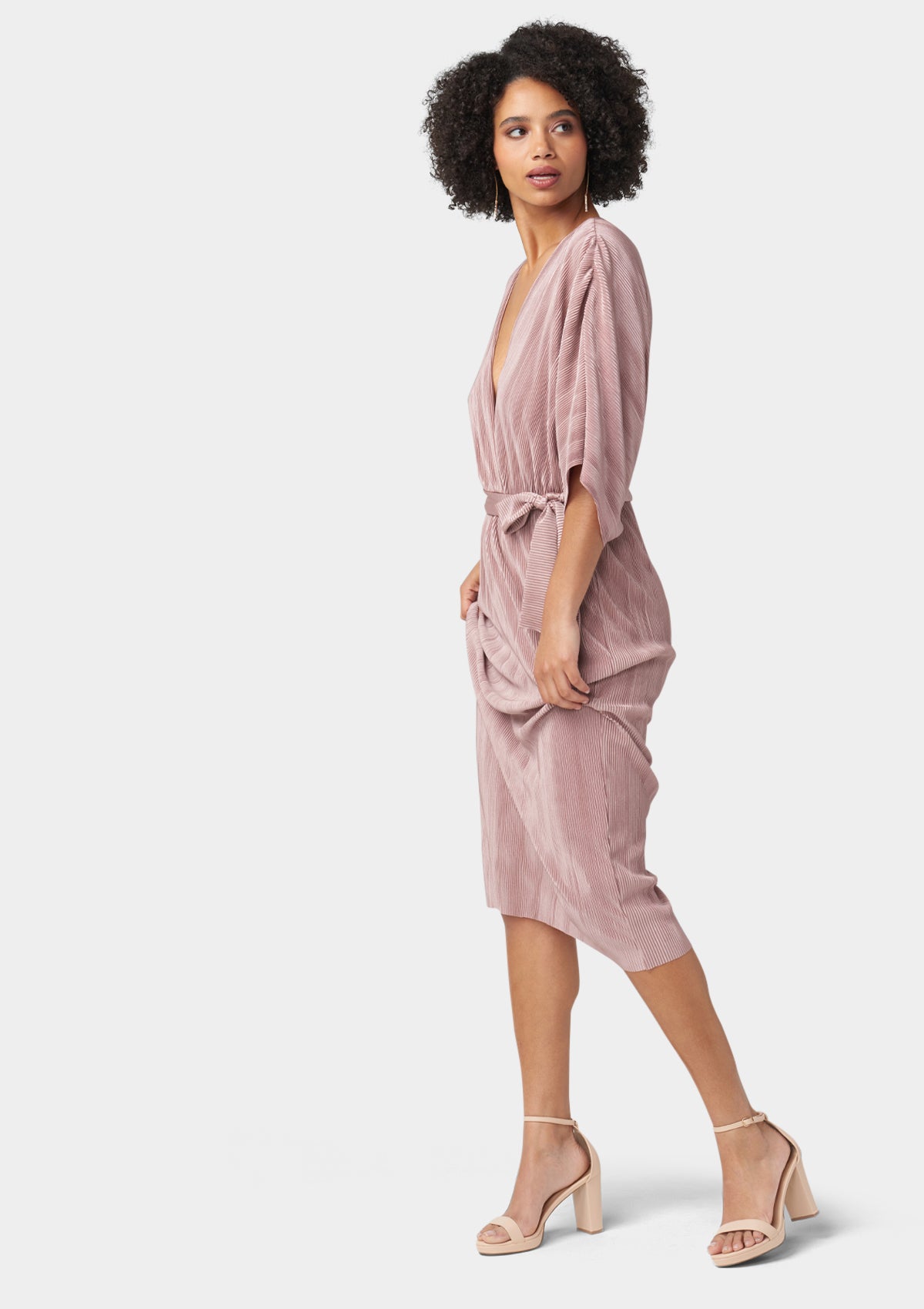 Robe midi plissée Tall Valerie