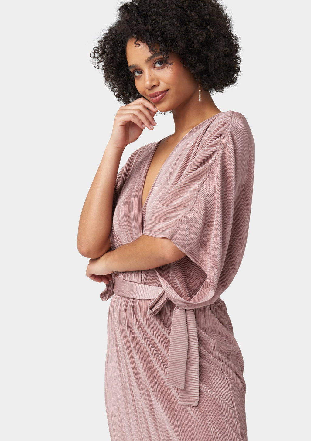 Robe midi plissée Tall Valerie