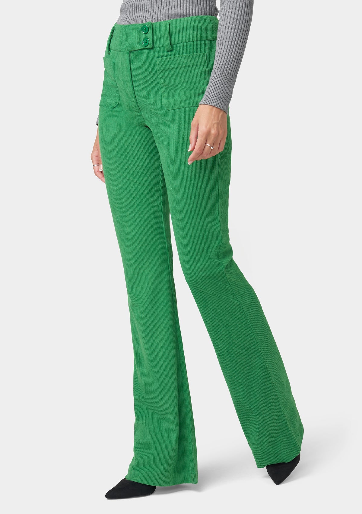 Pantalon évasé en velours côtelé Tall Kingston