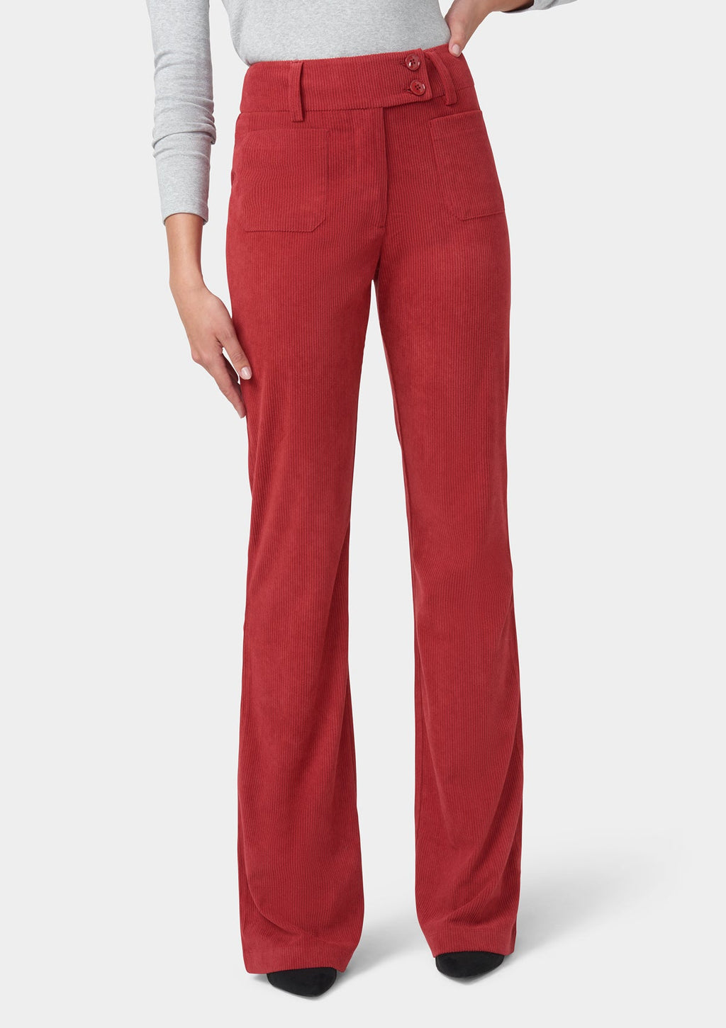 Pantalon évasé en velours côtelé Tall Kingston