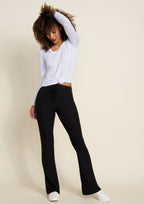 Pantalon en tricot côtelé Elana Tall